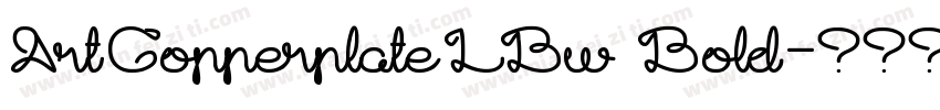 ArtCopperplateLBw Bold字体转换